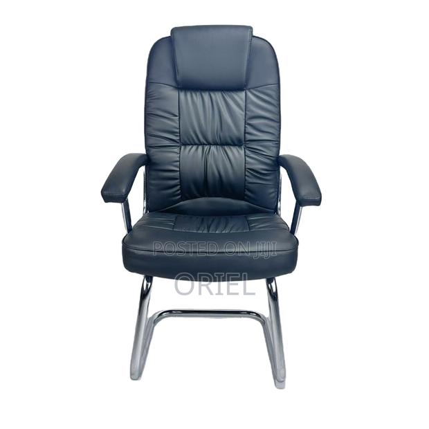 Office Chair : Sled Base Office Leather Chair - thumbnail 7