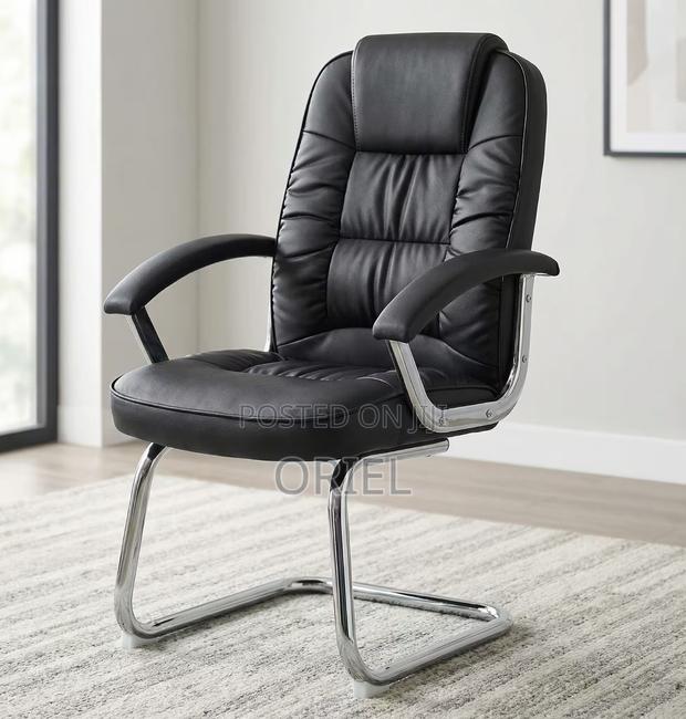 Office Chair : Sled Base Office Leather Chair - thumbnail 13