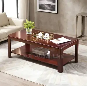 Coffee Table; Mahogany Executive Living Room Meeting Cofee Table