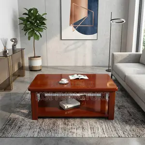 Coffee Table; Mahogany Executive Living Room Meeting Cofee Table