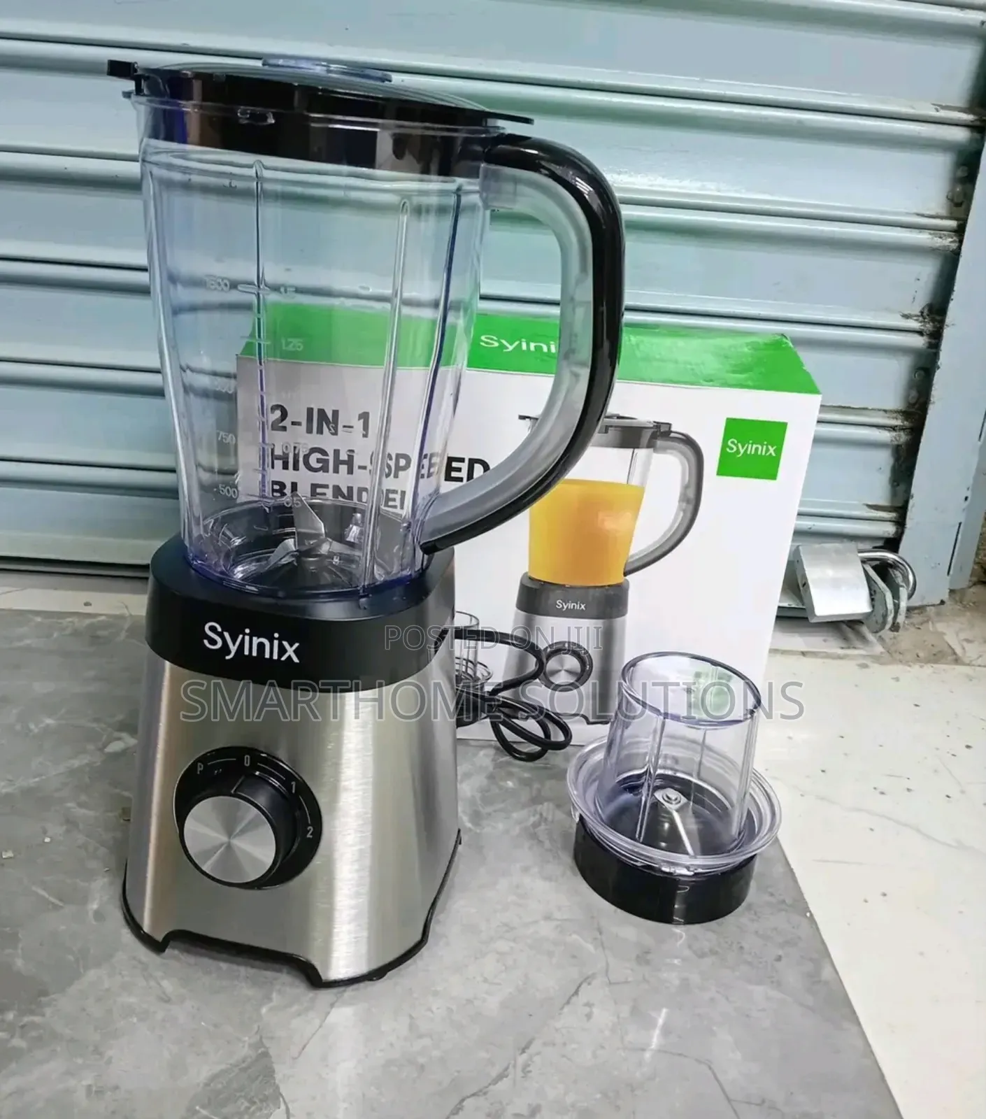 Powerful Motor 2in1 Blender Unbreakable Jar 1.5ltrs