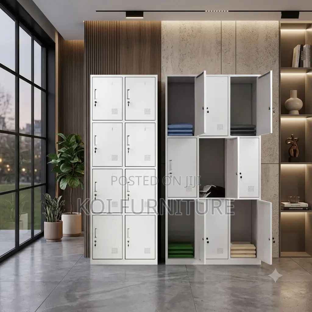 Office Cabinet; 12 Lockers Steel Files Storage Cabinet