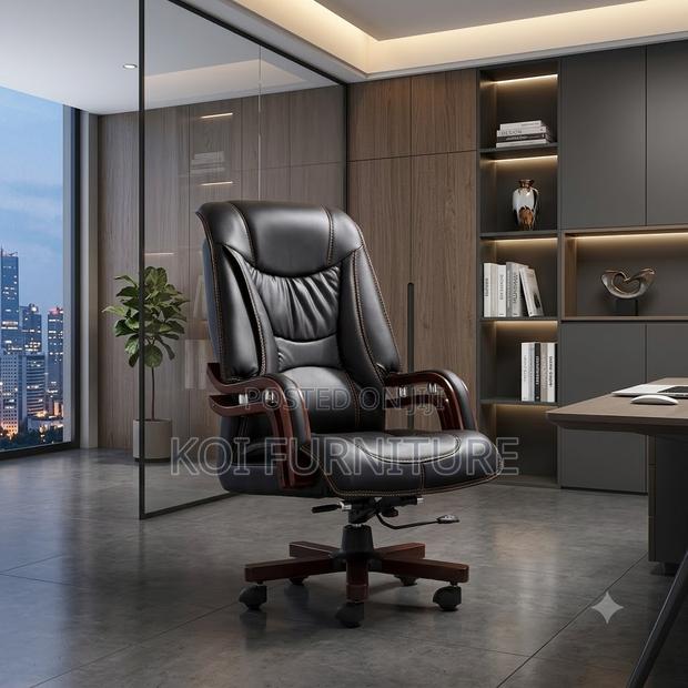 Office Chairs; Ceo Bosses Leather Executive Office Chairs - thumbnail 3