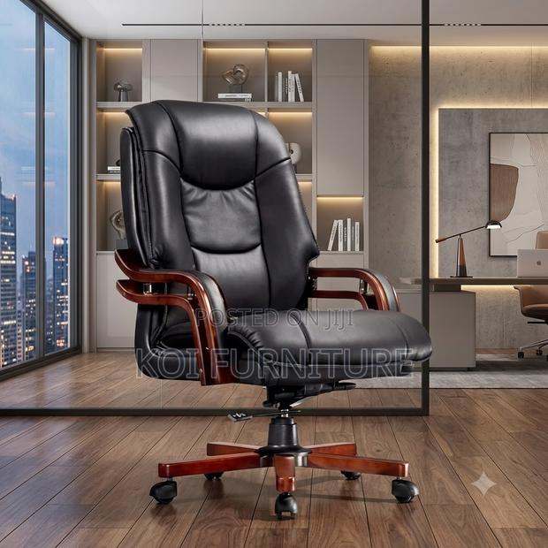 Office Chairs; Ceo Bosses Leather Executive Office Chairs - thumbnail 4
