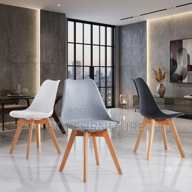 Dining Chairs; Home Dining Chairs With Leather Cushion - thumbnail 3