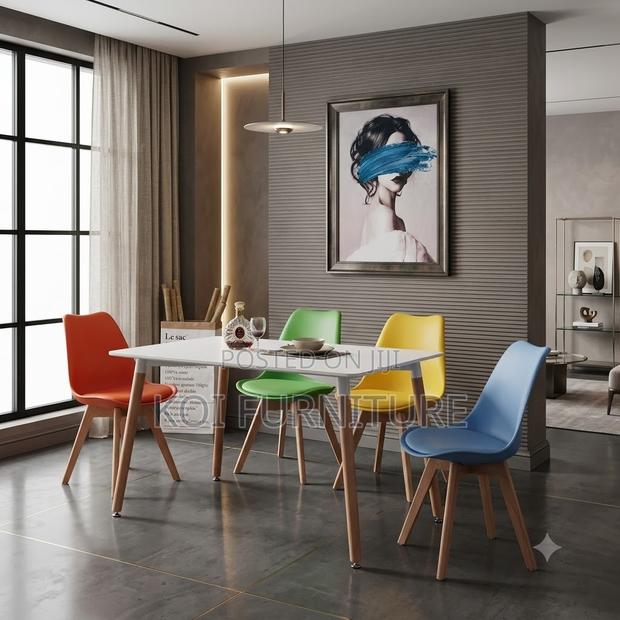 Dining Chairs; Home Dining Chairs With Leather Cushion - thumbnail 4