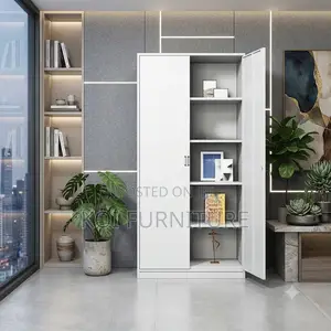 Office Cabient; Executive 2-Doors Cabinet With Adjustable Shelves