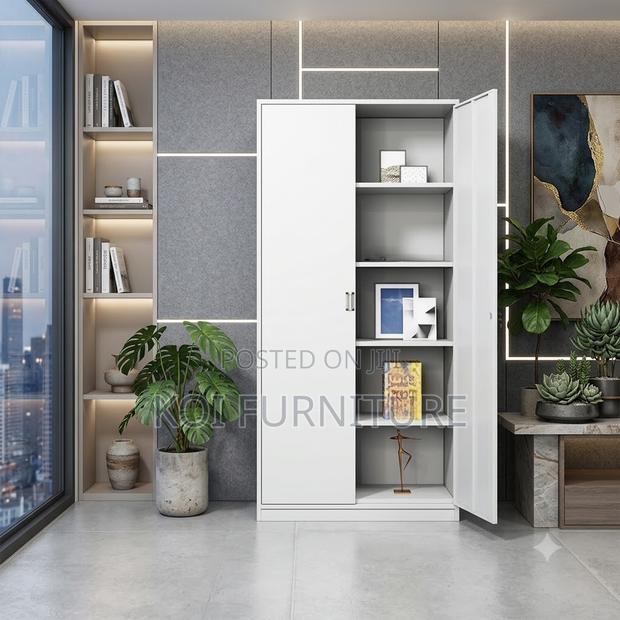 Office Cabient; Executive 2-Doors Cabinet With Adjustable Shelves - main view
