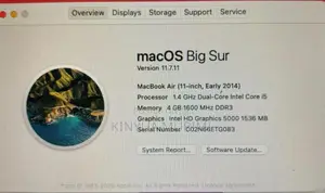 Laptop Apple MacBook Air 4GB Intel Core i5 HDD+SSD 500GB