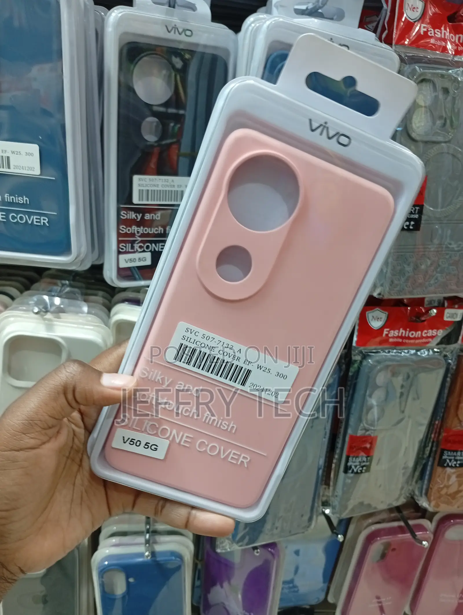 Vivo V50 5g Soft-Touch Matte Silicone Shock Absorption Cover
