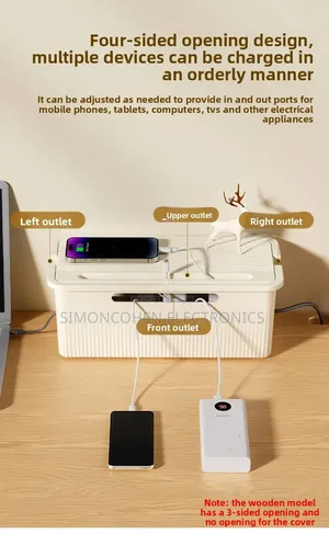 Big Size Cable Storage Box With Four Sided Outlets