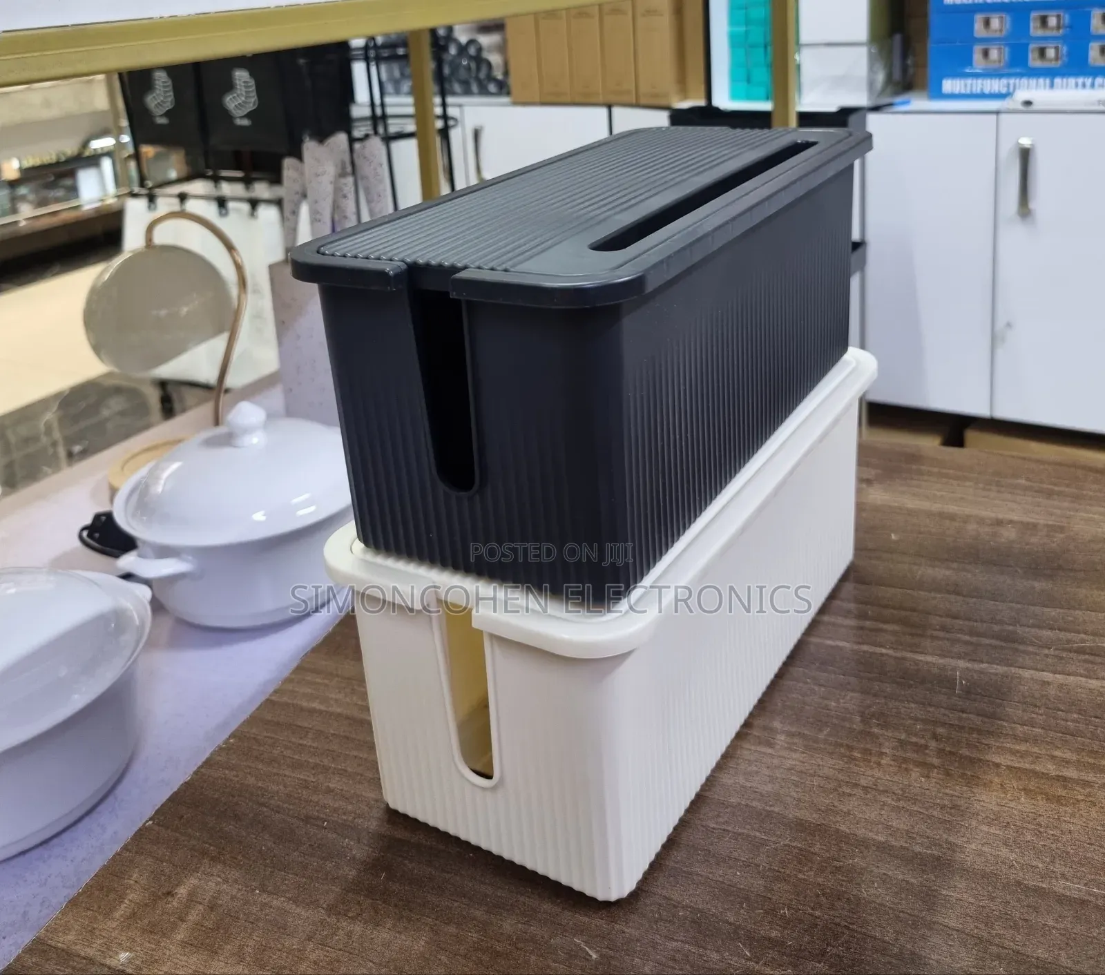 Big Size Cable Storage Box With Four Sided Outlets