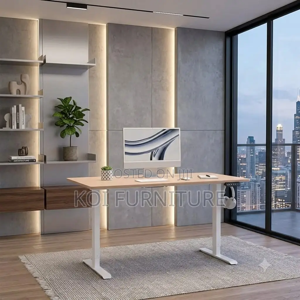 Office Desk; 1.4 Meters Electric Home Office Computer Table