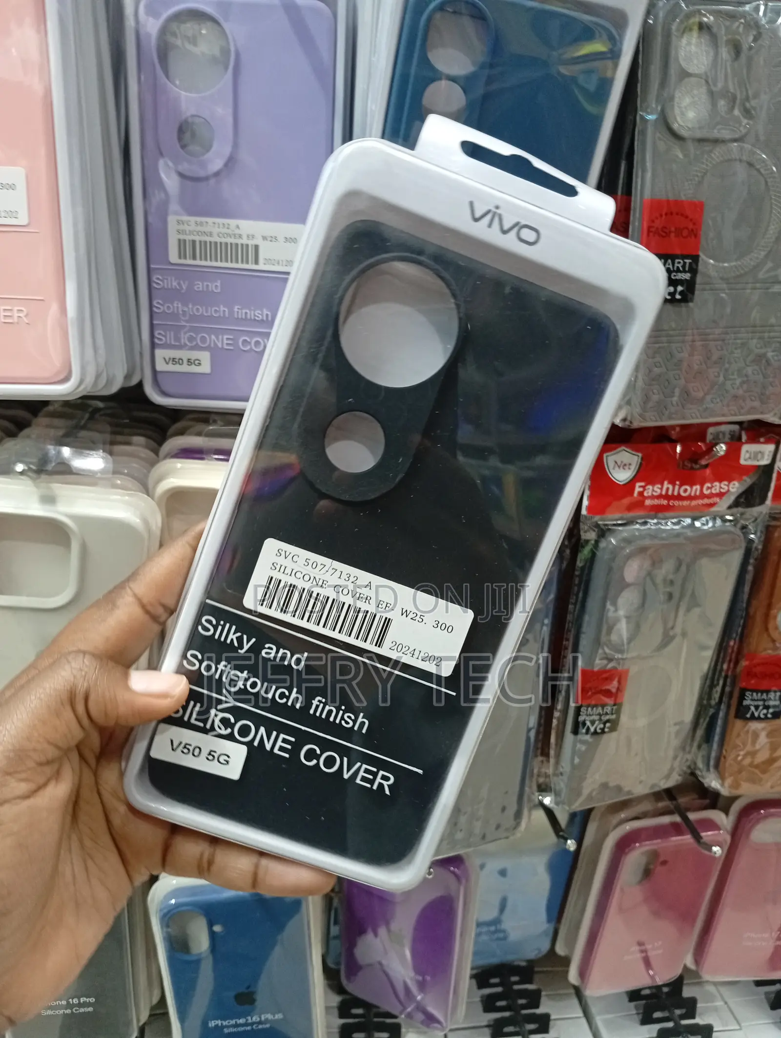Vivo V50 5g Original Black Soft Silicone Case.