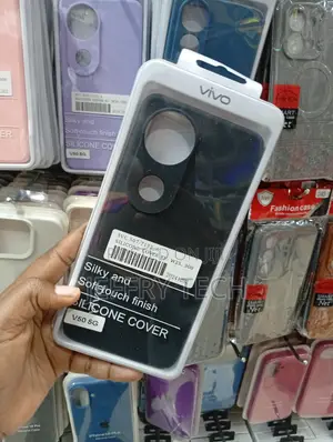 Vivo V50 5g Original Black Soft Silicone Case.