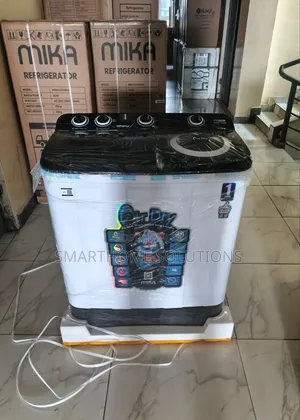 Mika Twin Tub Washing Machine, 10kg - White