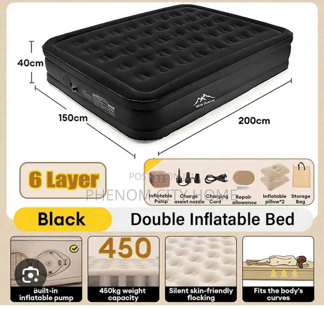 Self Inflating Bed Mattress With Pillows