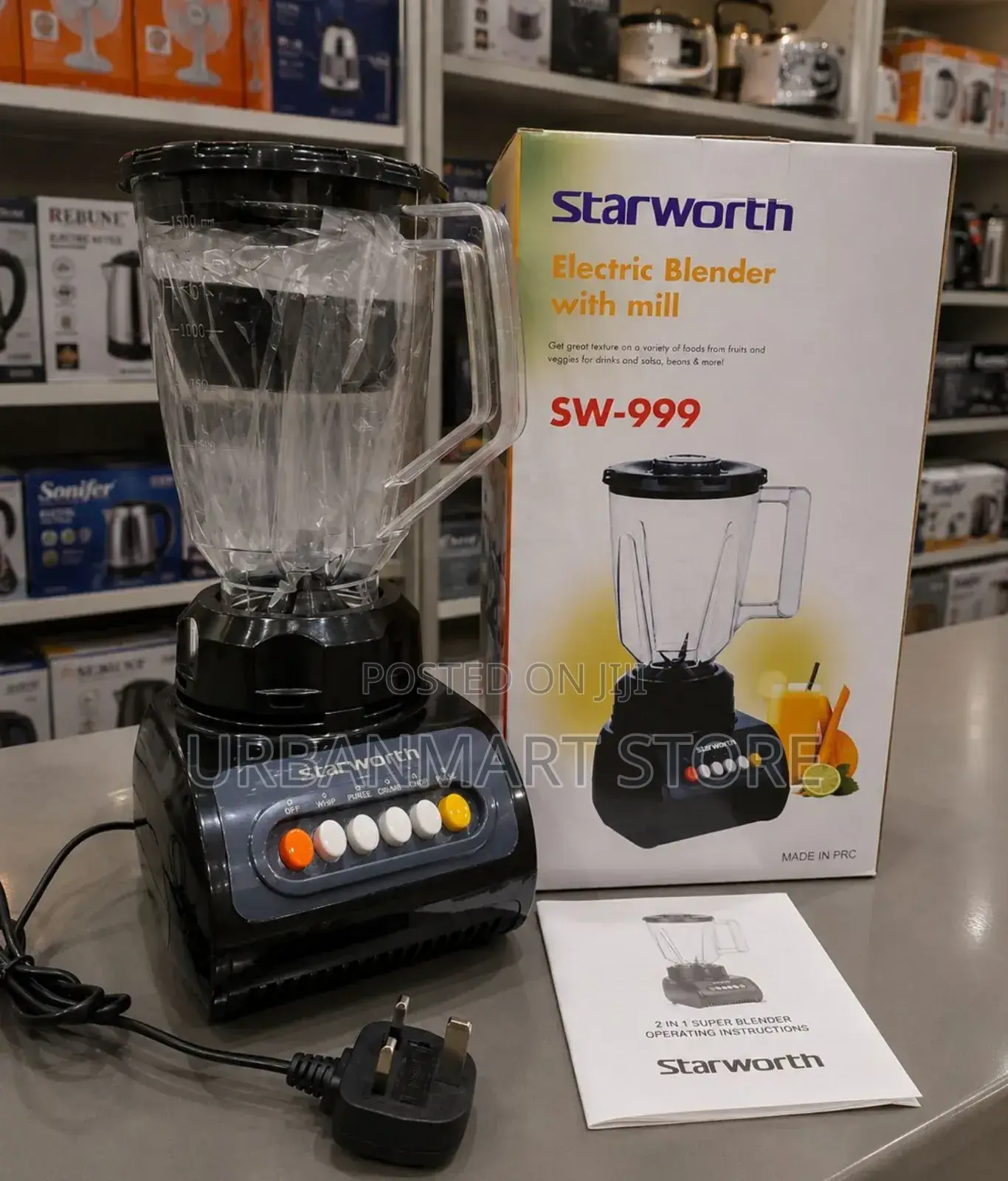 Starworth Compact 2-in-1 Blender Machine