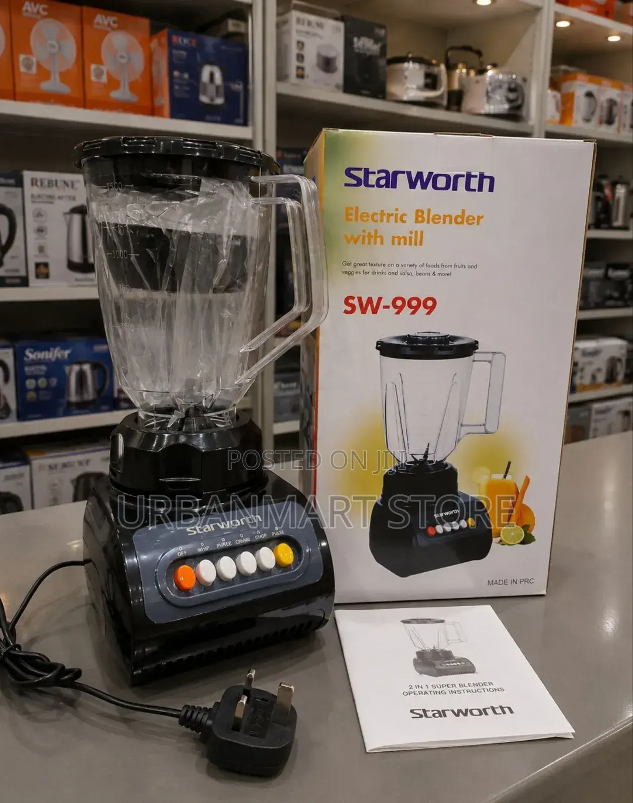 Starworth Compact 2-in-1 Blender Machine