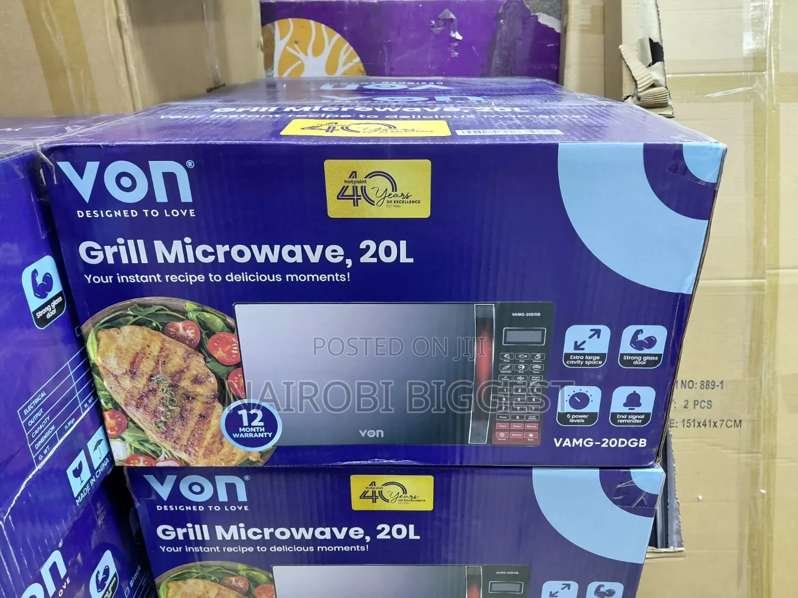 Von 20litres Microwave Withgrill(Vamg-20dgb)