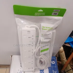 New Caston 5 Way Extension 5 M Cord,2 Usb Ports,1 Type C