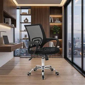 Office Chairs; Black Clerical Mesh Office Chairs