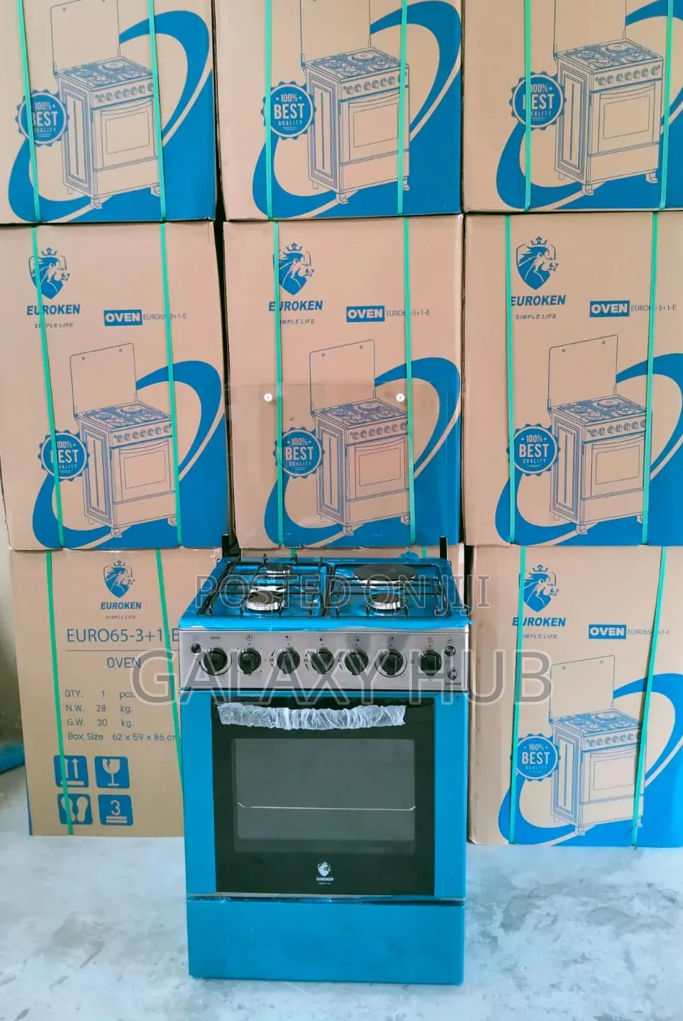 60*65 Euroken 3+1 Standing Cooker With Electric