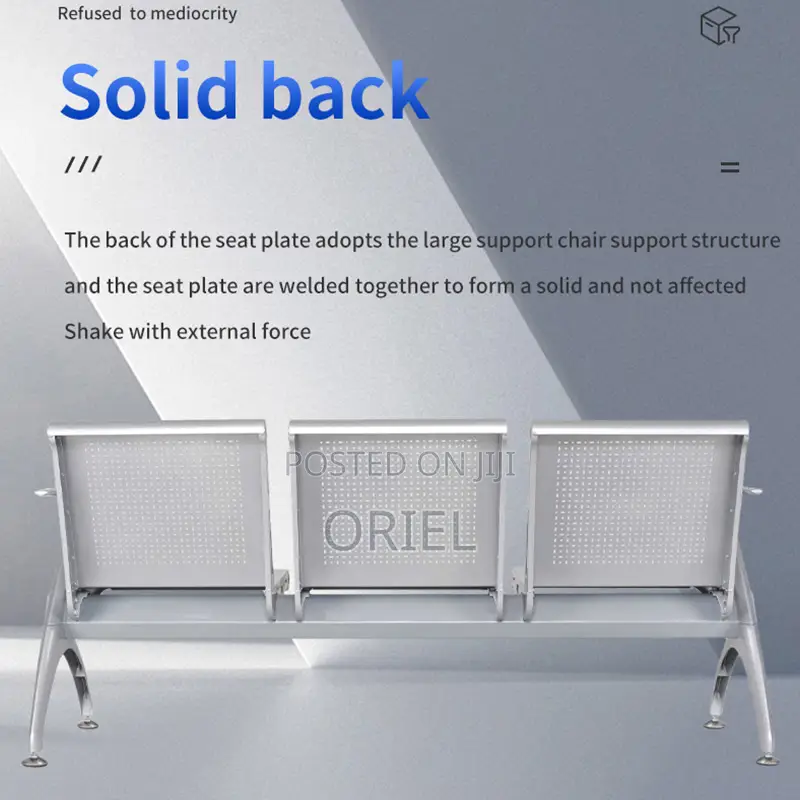 Office Bench : Linked 3-Seater Office Bench