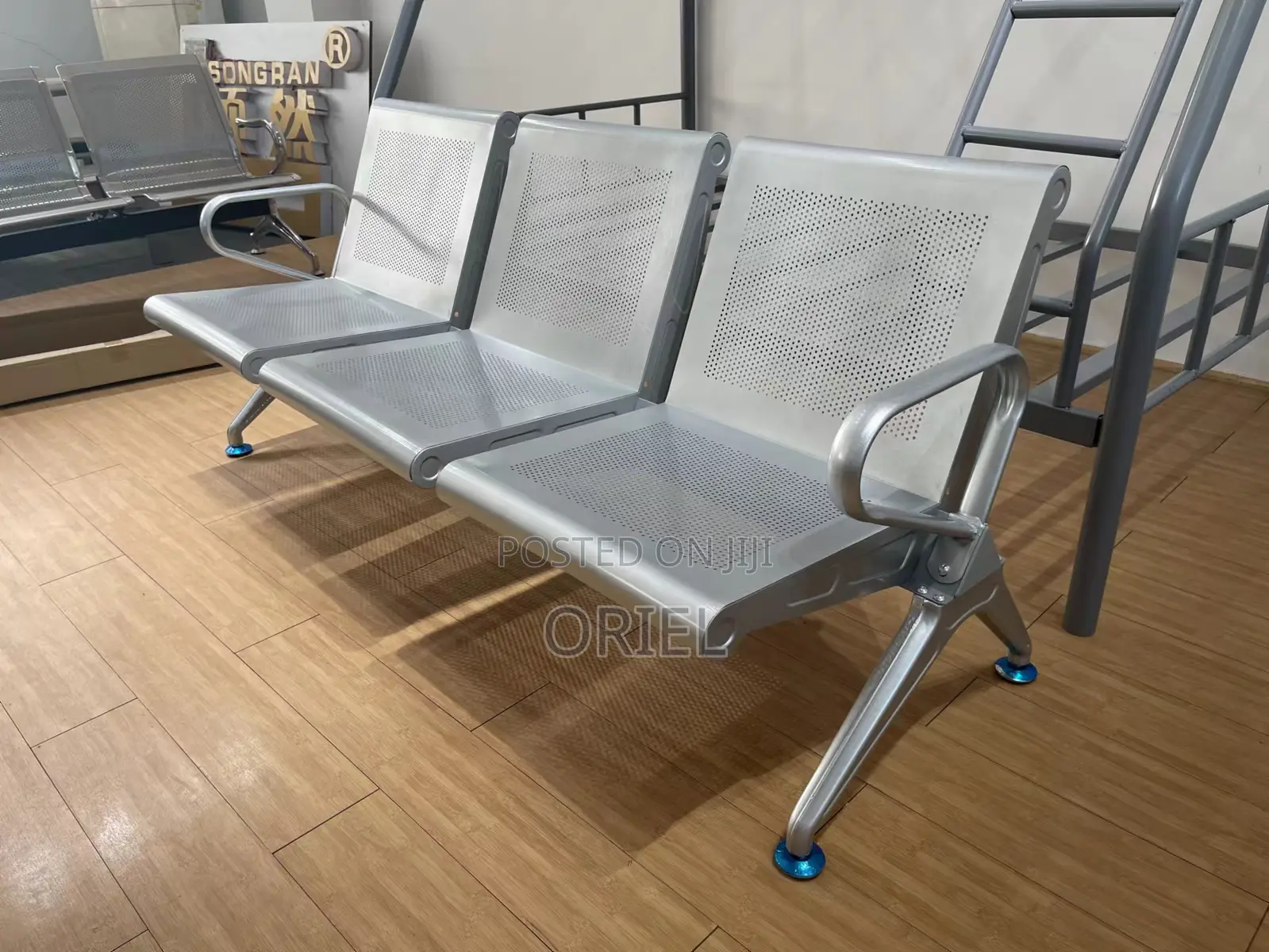 Office Bench : Linked 3-Seater Office Bench
