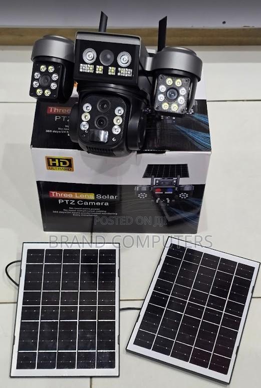 Triple Lens 4g Dual Panel 1ptz Lens With Strobe Light for Alarm - main view