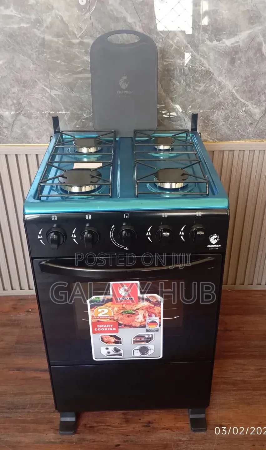 Euroken Full Gas Euro-55-4g Auto Ignition With Free Chopping Board