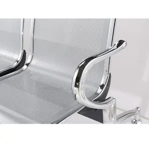 3-Seat Stainless Steel Waiting Bench