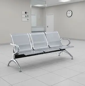 3-Seat Stainless Steel Waiting Bench