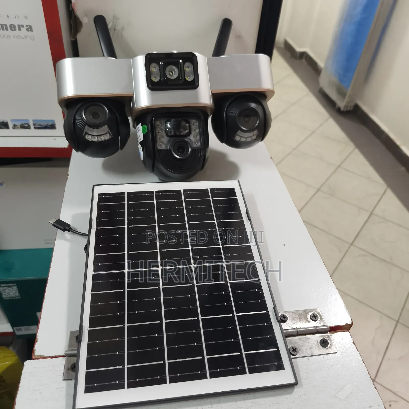 3 Lens 4g Enabled Triple Lens CCTV Surveillance Outdoor Use