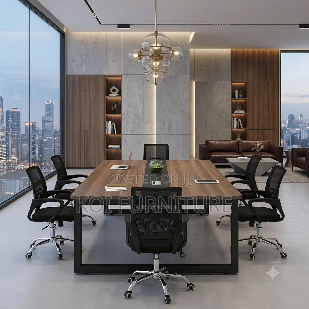 Office Desk; 2.4 Meters Executive Timber Boardroom Desk