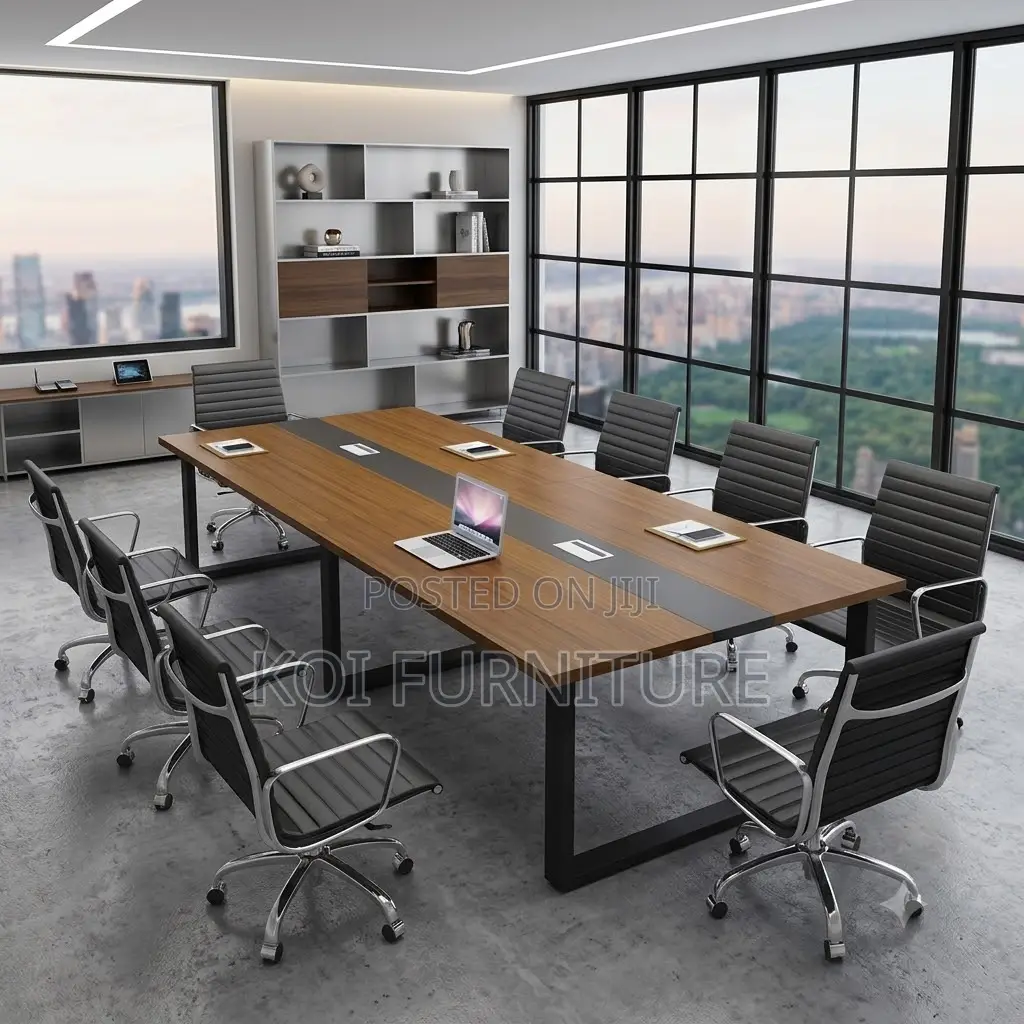 Office Desk; 2.4 Meters Executive Timber Boardroom Desk