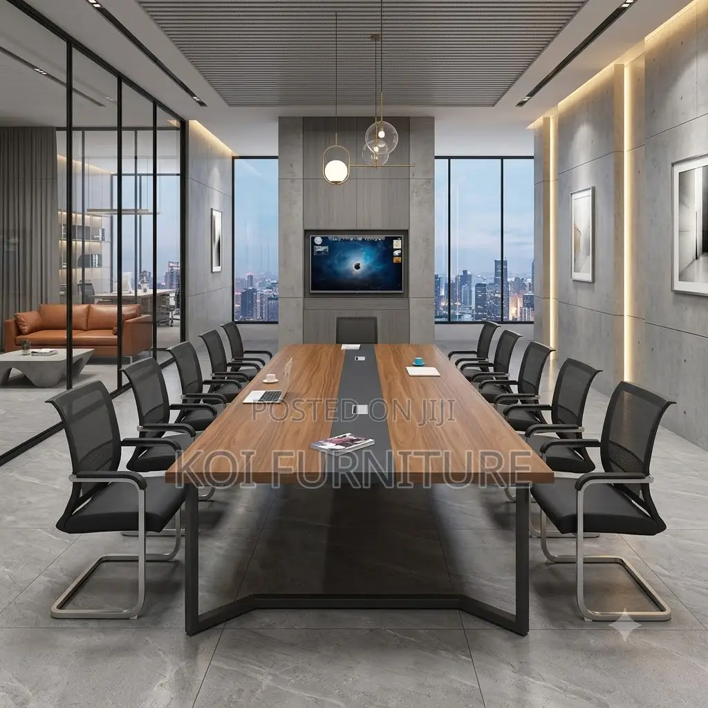 Office Desk; 2.4 Meters Executive Timber Boardroom Desk