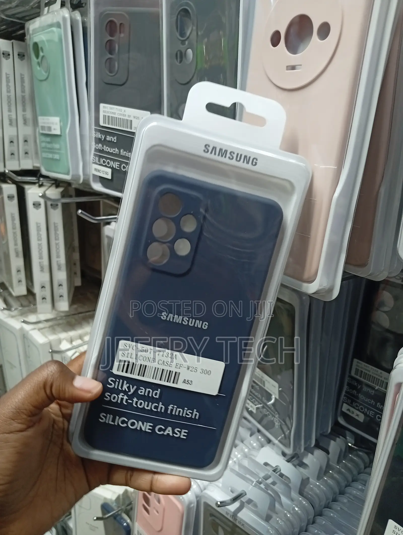 Samsung Galaxy A53 5g Dark Blue Silicone Rubber Material Case