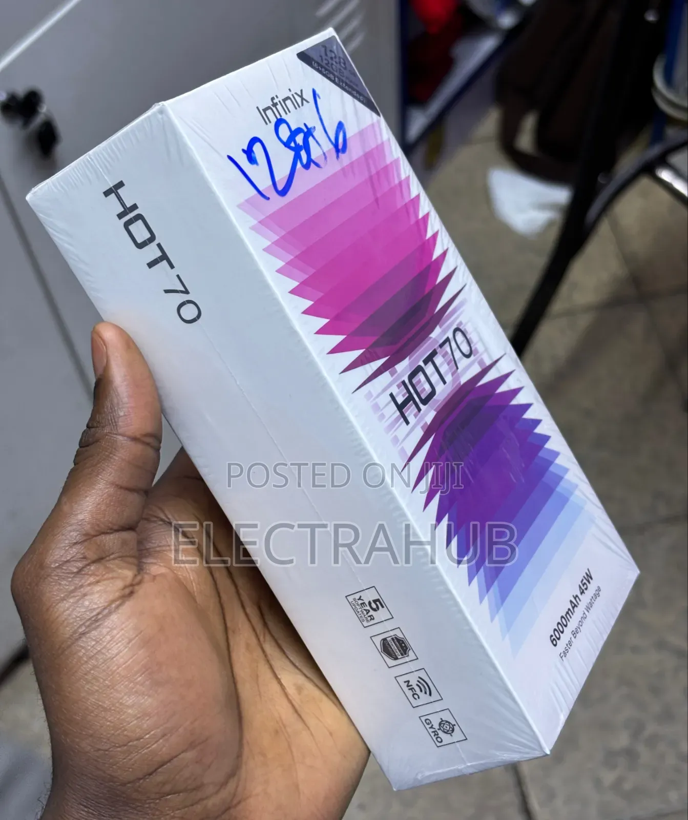 New Infinix Hot 70 128 GB Black
