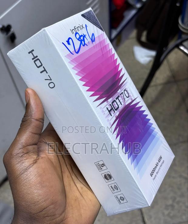 New Infinix Hot 70 128 GB Black - thumbnail 2