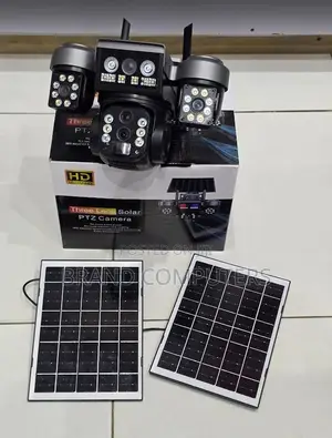 V380 4g Triple Lens 3 Lens Dual Panels Solar Camera