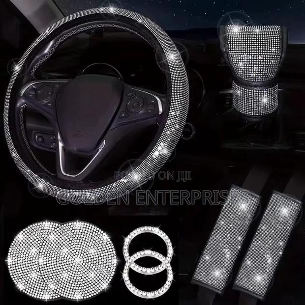 Premium Rhinestone Steering Wheel Interior Set - main view
