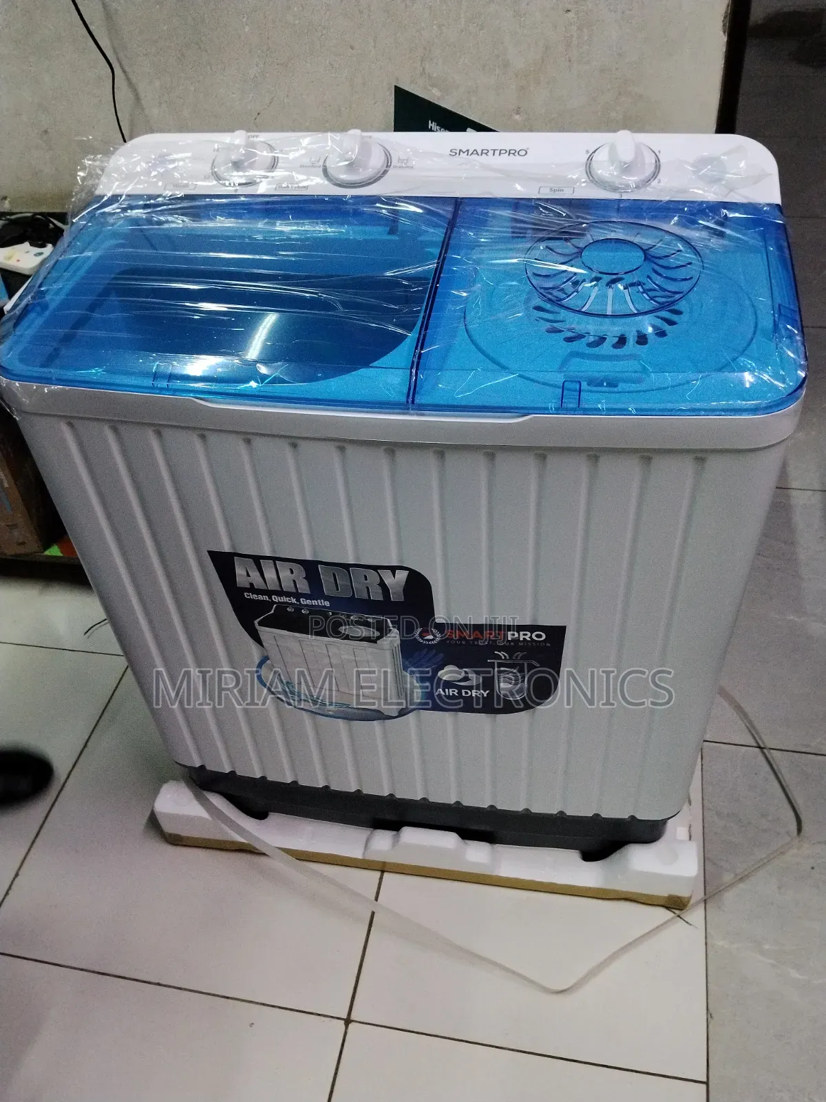 Smartpro 8kg Top Twin Tub Washing Machine