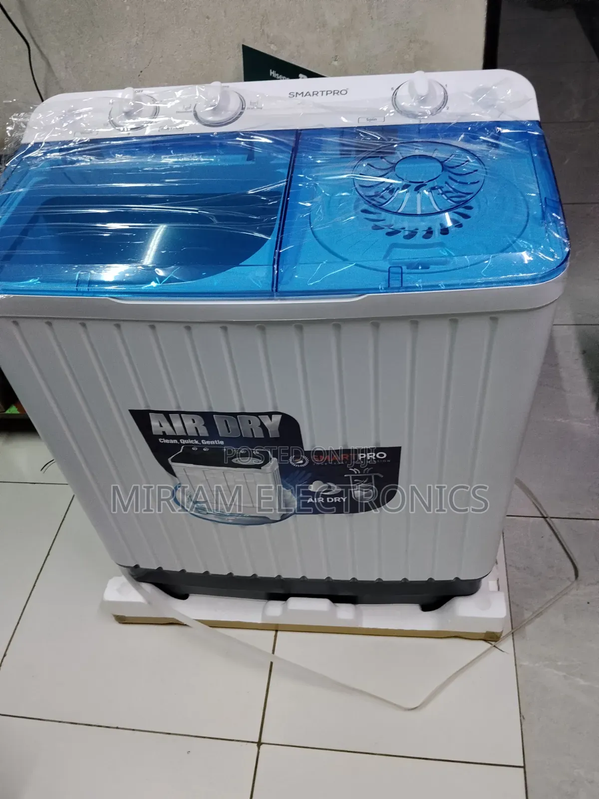 Smartpro 8kg Top Twin Tub Washing Machine