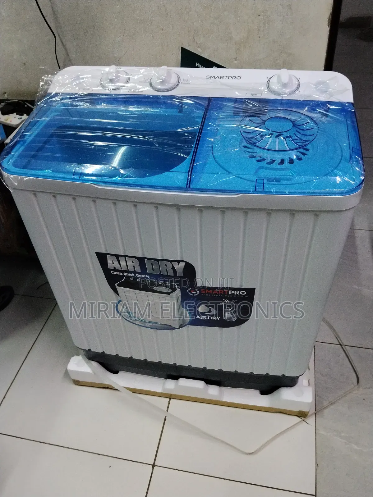 Smartpro 8kg Top Twin Tub Washing Machine