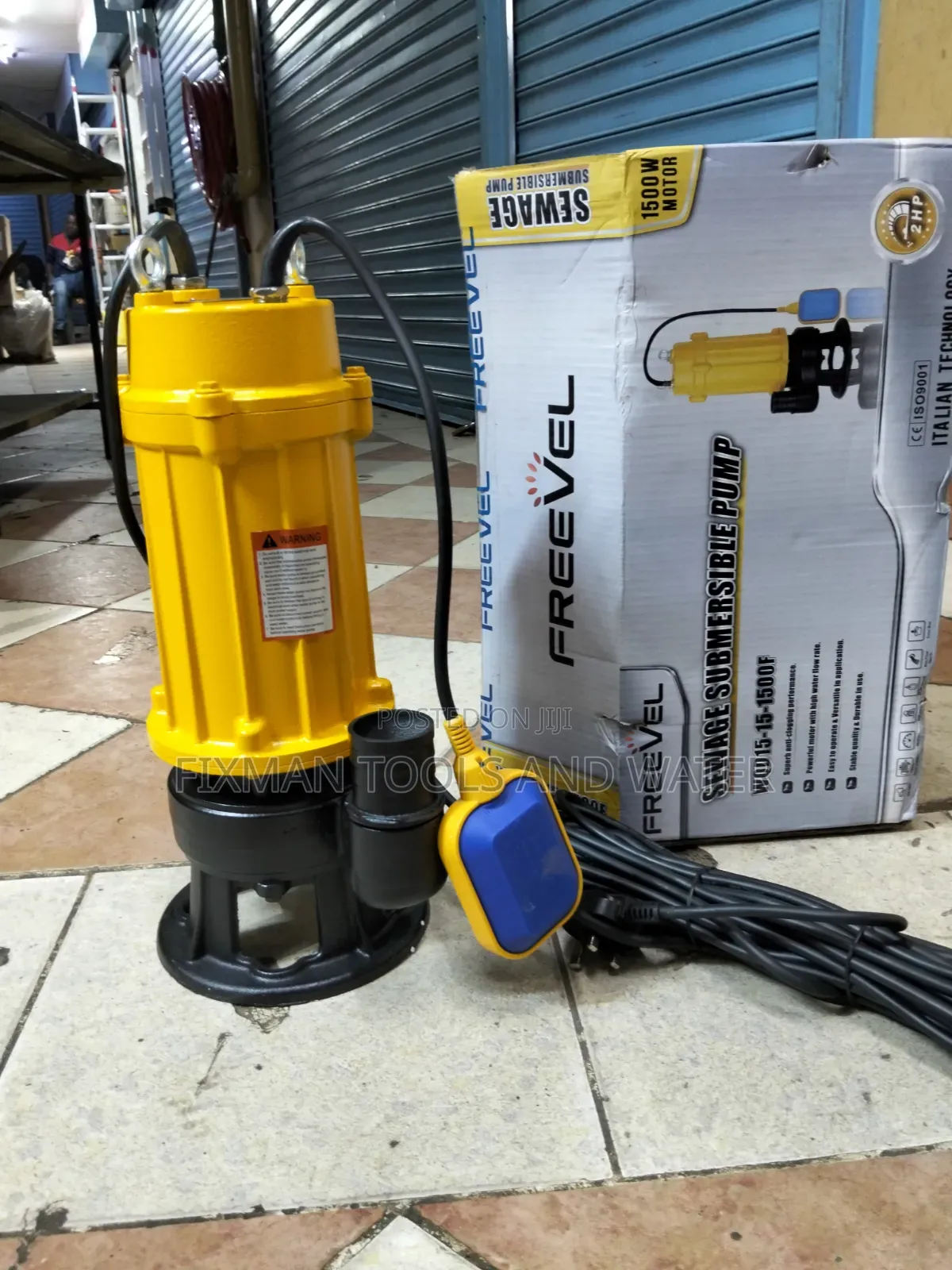 New Freevel Copper Sewage Pump 2 Hp 1500 Watts 2 Inches