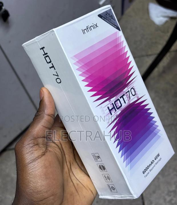 New Infinix Hot 70 256 GB Black - thumbnail 2