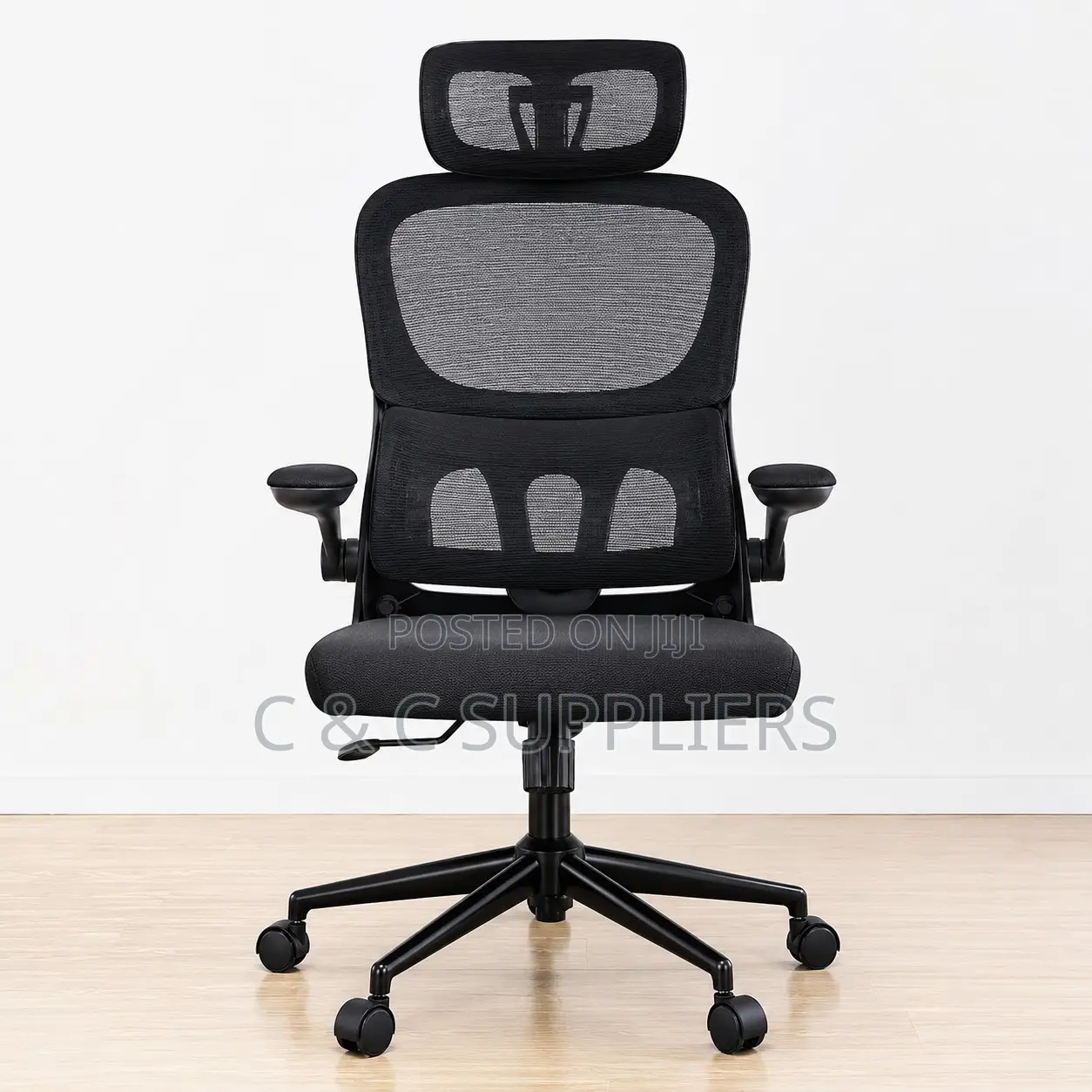 Swivel Ergonomic Chair With Flip Arm's