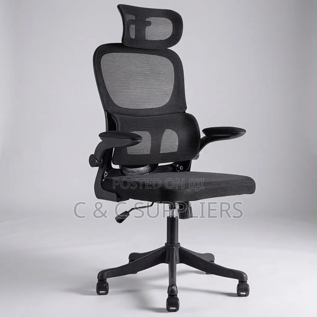 Swivel Ergonomic Chair With Flip Arm's