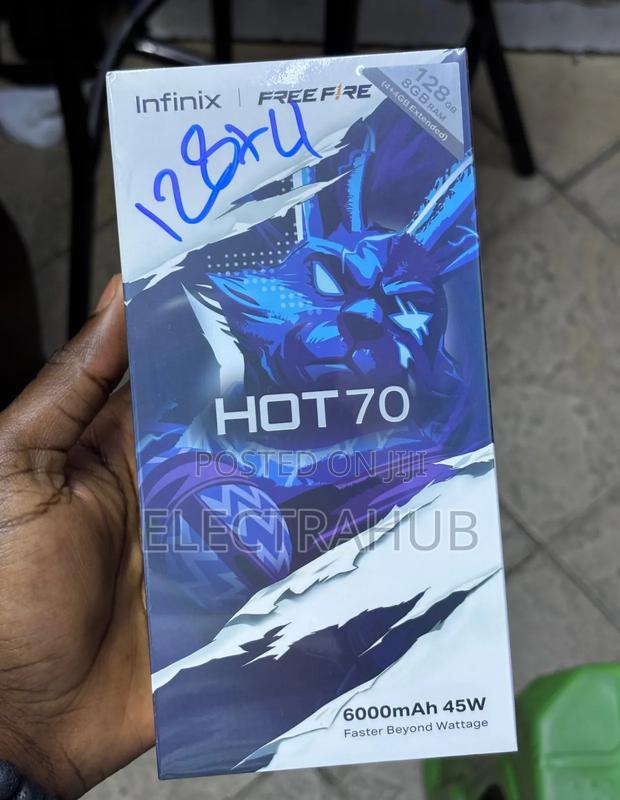 New Infinix Hot 70 128 GB Silver